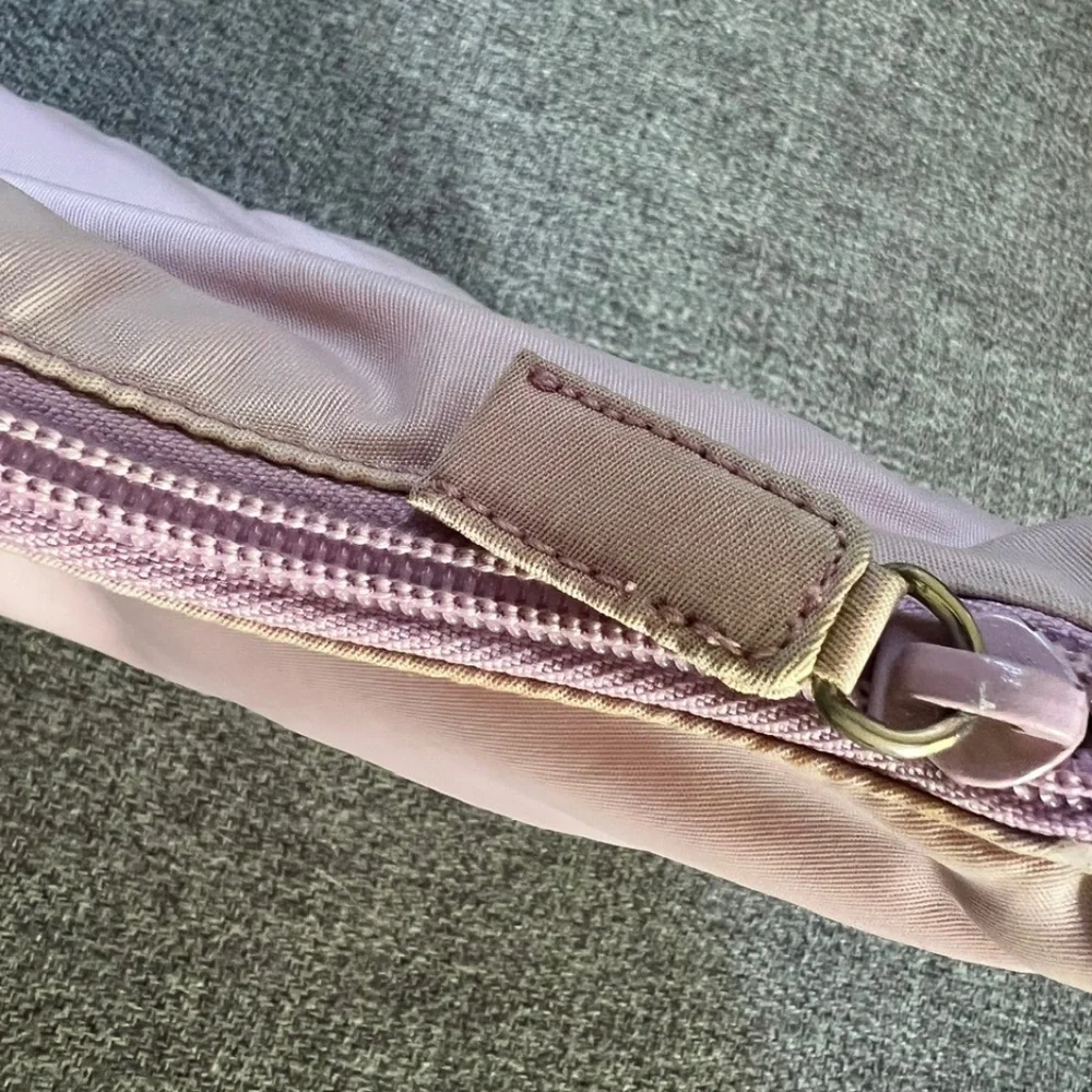 Prada Vintage Tessuto Logo Nylon Mini Bag in Pale Pink Lavender - Picture 12 of 16